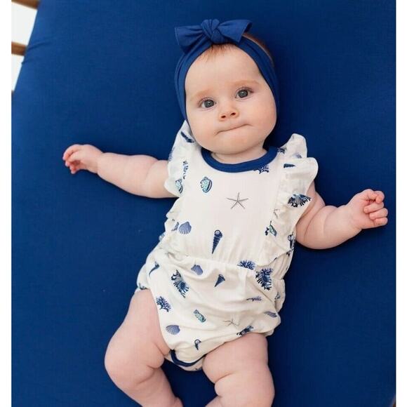 Kyte Baby Kids' Royal Shell Bubble Stretch‎ Romper Size 4T NEW!! - Picture 1 of 5